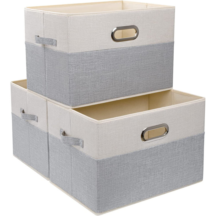 Rebrilliant Linen Bins Set with Handles Wayfair